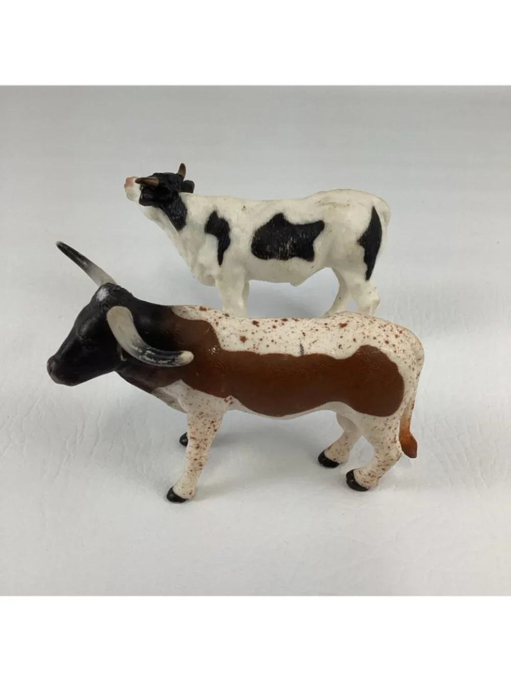 Terra By Battat Holstein Cow Longhorn Steer Lifelike Animal Toy Farm Figure Lot
